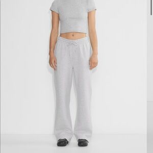 TNA Cozy Fleece Boyfriend Wide Leg Sweatpants